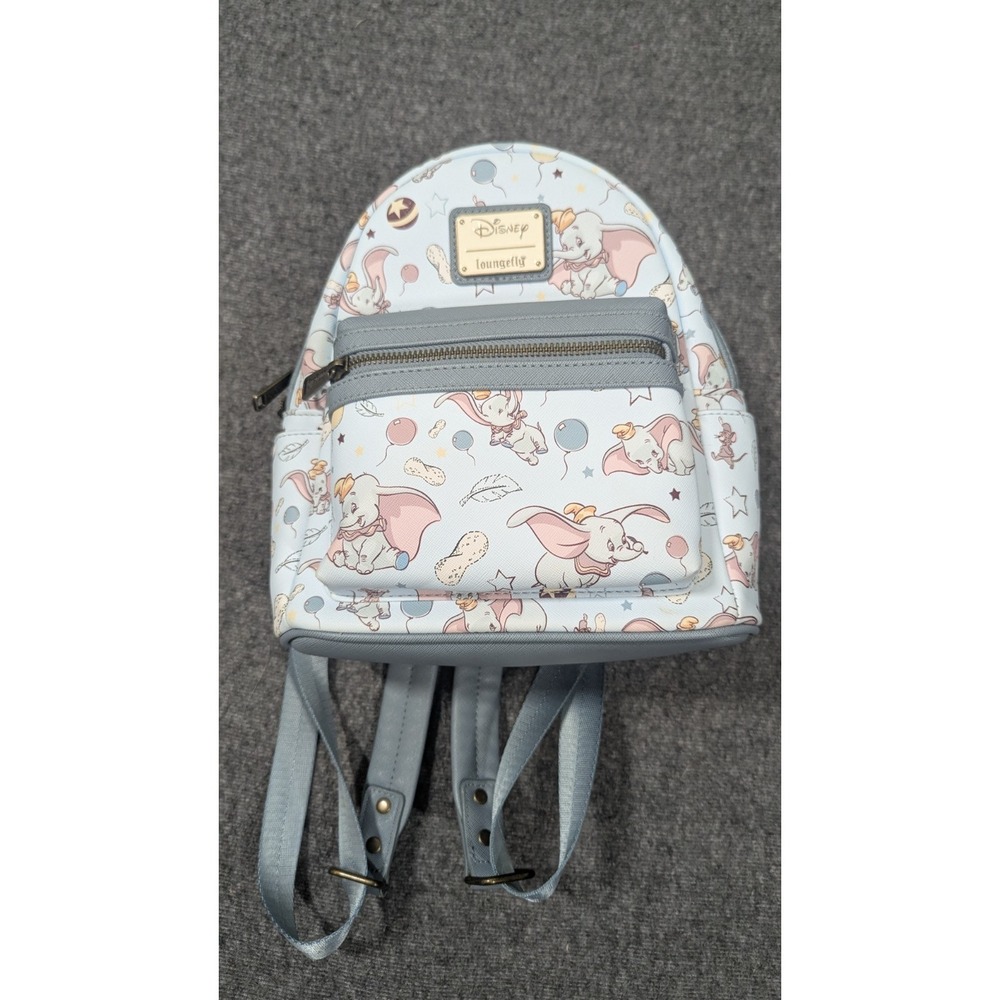 Loungefly Disney Backpack Dumbo Flying Elephant UK Exclusive Magic Feather Blue